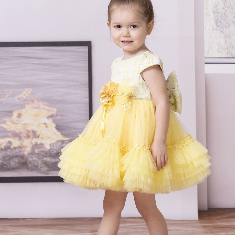 KABARIK TÜLLÜ BEBEK ELBİSE