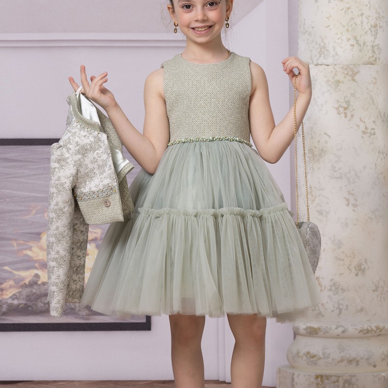 KIZ ÇOCUK CEKETLİ ELBİSE