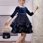 KIZ ÇOCUK KADİFE ELBİSE