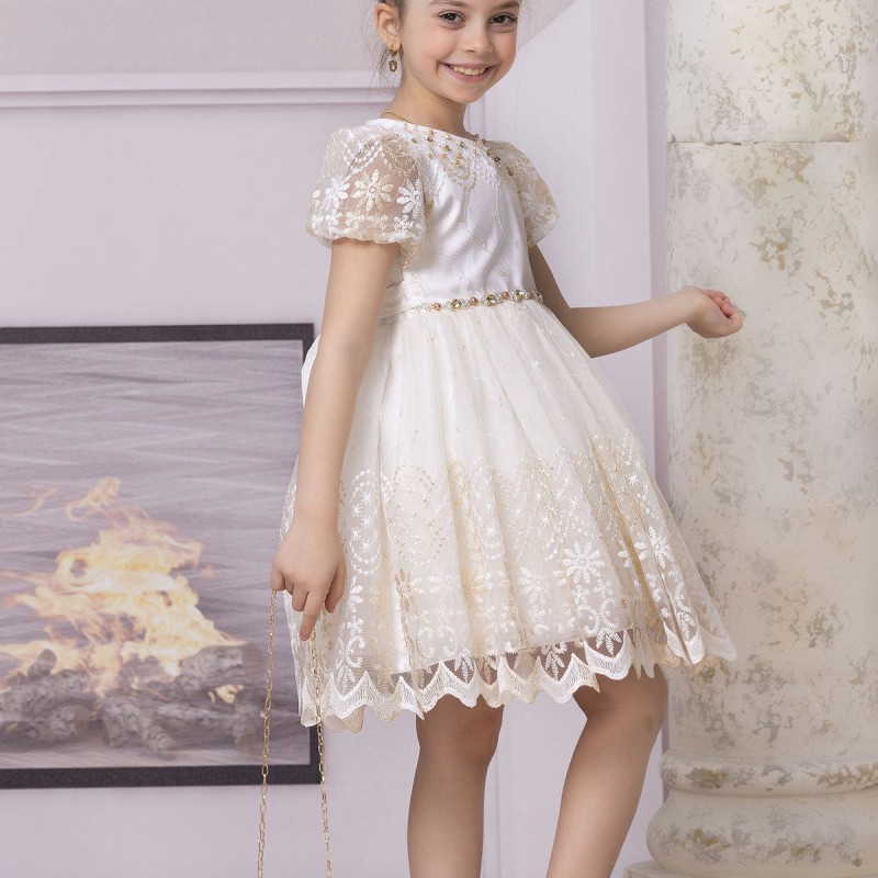 KIZ ÇOCUK BALON KOLLU ELBİSE