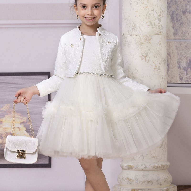 KIZ ÇOCUK CEKETLİ ELBİSE