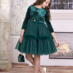 KIZ ÇOCUK TÜLLÜ ELBİSE