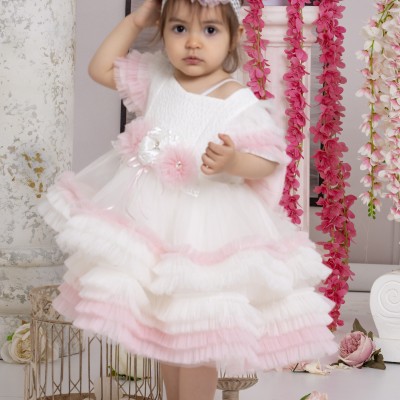 TÜLLÜ KABARIK BEBEK ELBİSE