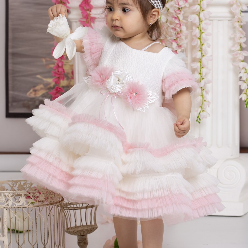 TÜLLÜ KABARIK BEBEK ELBİSE