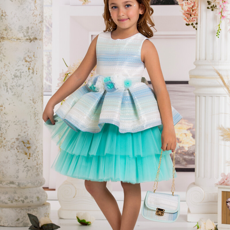 KIZ ÇOCUK TÜLLÜ ELBİSE